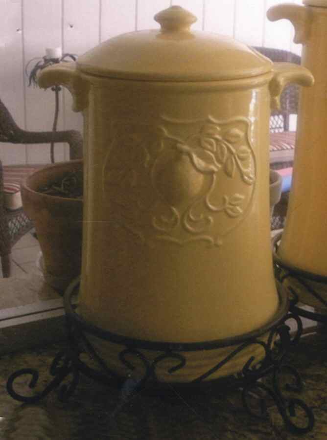 Limoncello Medium Canister & Lid by American Atelier-1
