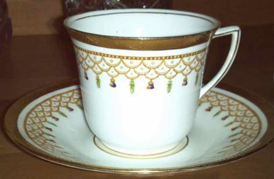 Mayo Footed Cup & Saucer Set by Adderley-1
