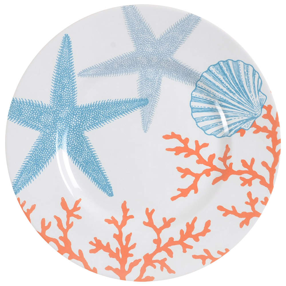 Coastal Life Grenada Salad Plate by 222 Fifth (PTS)-1