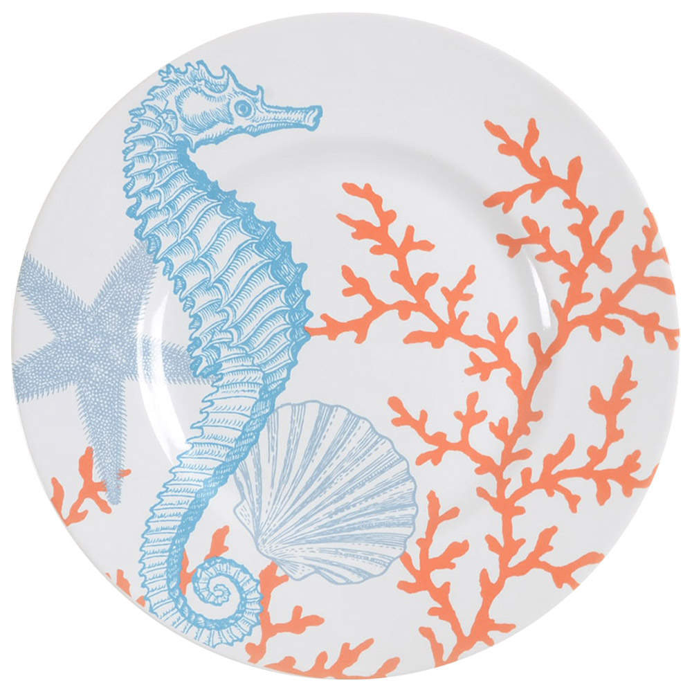 Coastal Life Grenada Salad Plate by 222 Fifth (PTS)-1