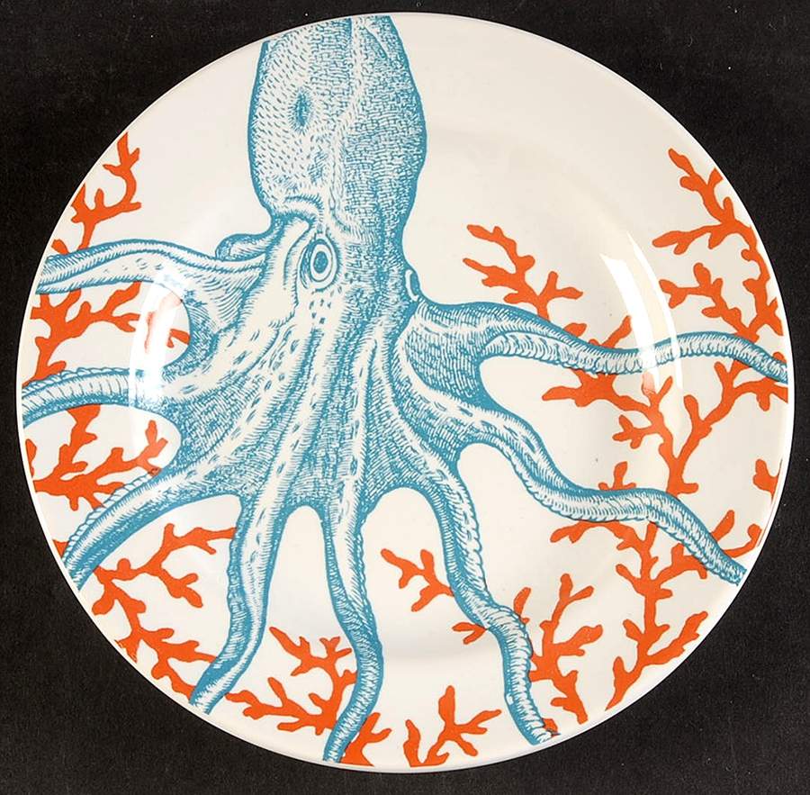 Coastal Life Grenada Appetizer Plate by 222 Fifth (PTS)-1