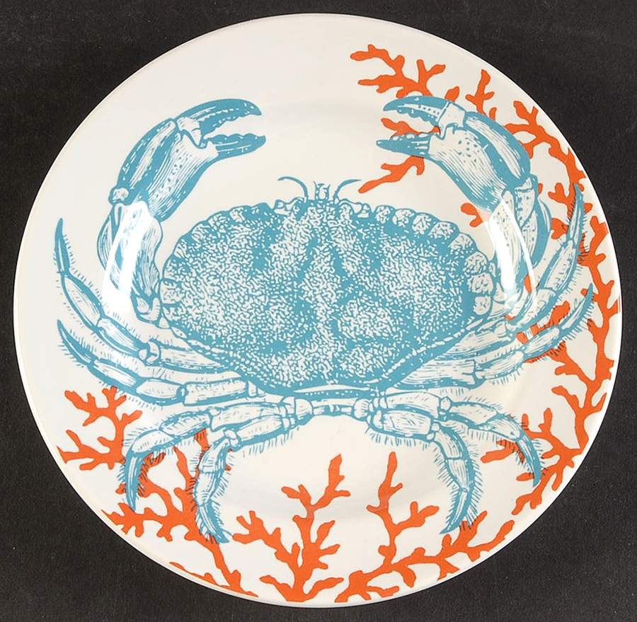 Coastal Life Grenada Appetizer Plate by 222 Fifth (PTS)-1