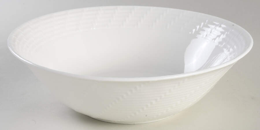 Basket Weave 10" Round Serving Bowl by 222 Fifth (PTS)-1