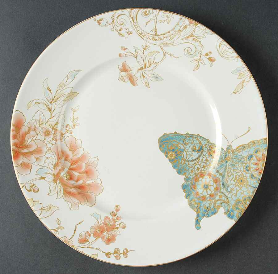 Zoe Butterfly Dinner Plate by 222 Fifth (PTS)-1