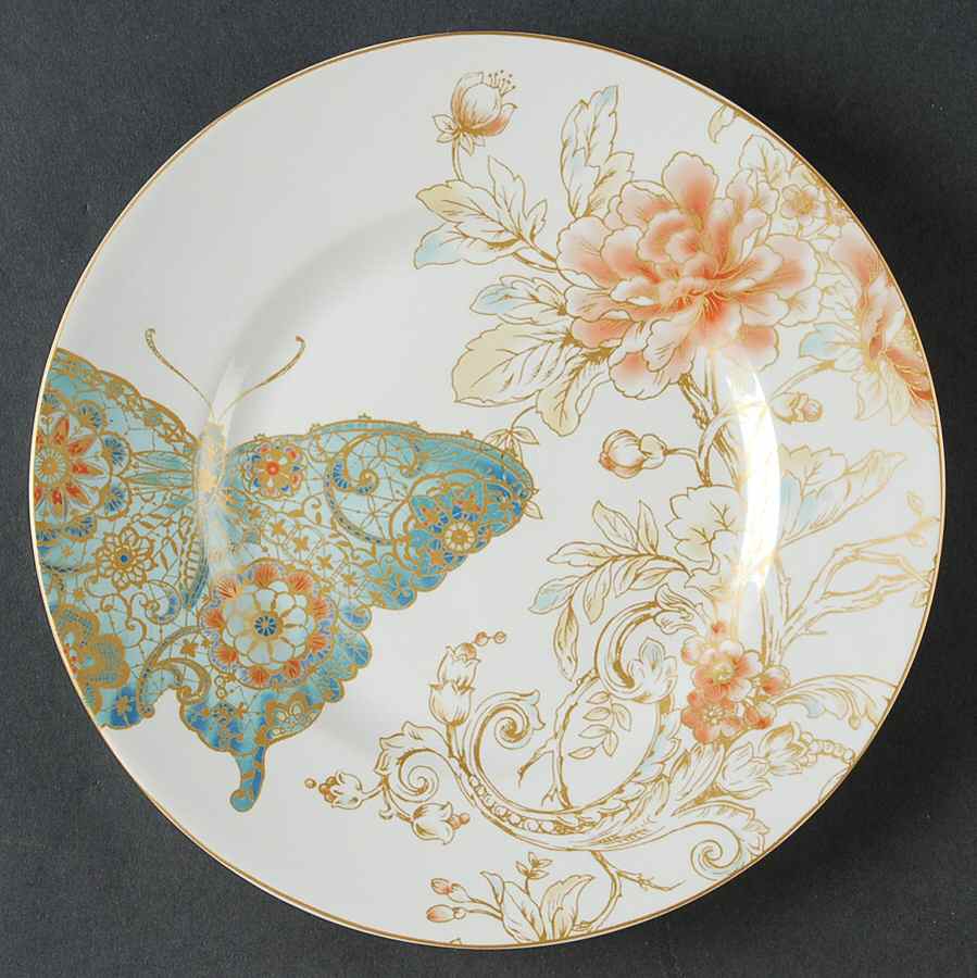 Zoe Butterfly Salad Plate by 222 Fifth (PTS)-1