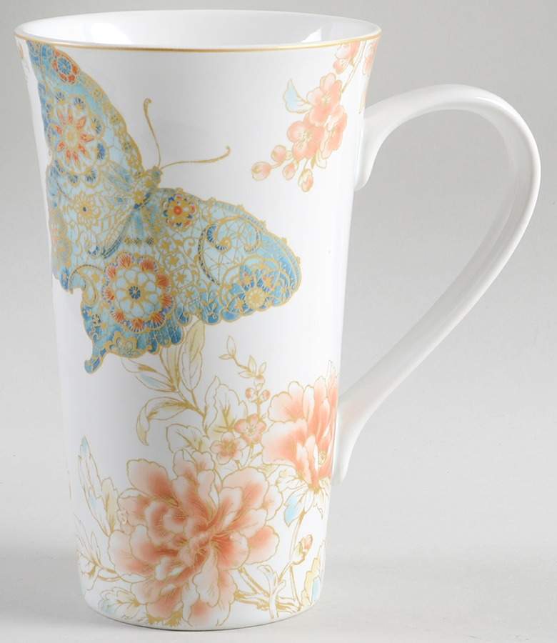 Zoe Butterfly Latte Mug by 222 Fifth (PTS)-1