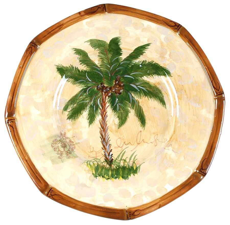 Royal Palm Dinner Plate by Ambiance-1