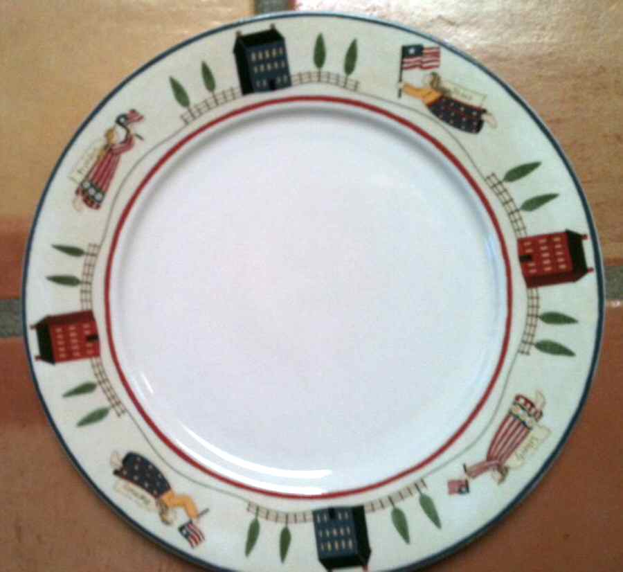 AZA1 Dinner Plate by At Home America-1