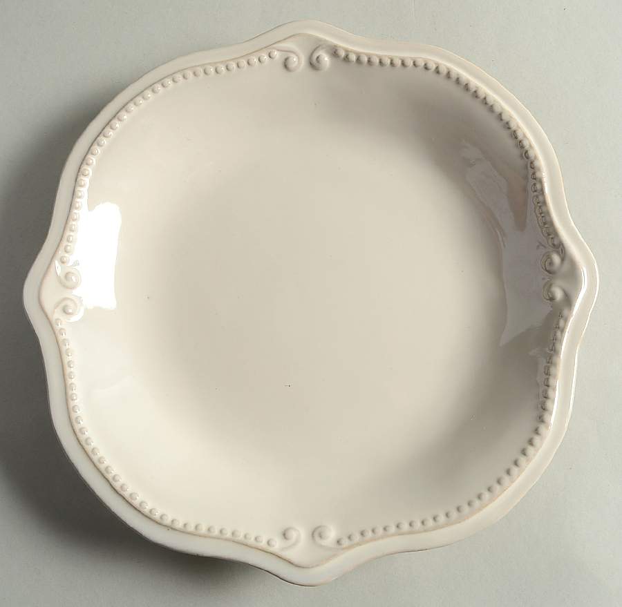 Isabella (Cream) Salad Plate by Anchor Hocking-1