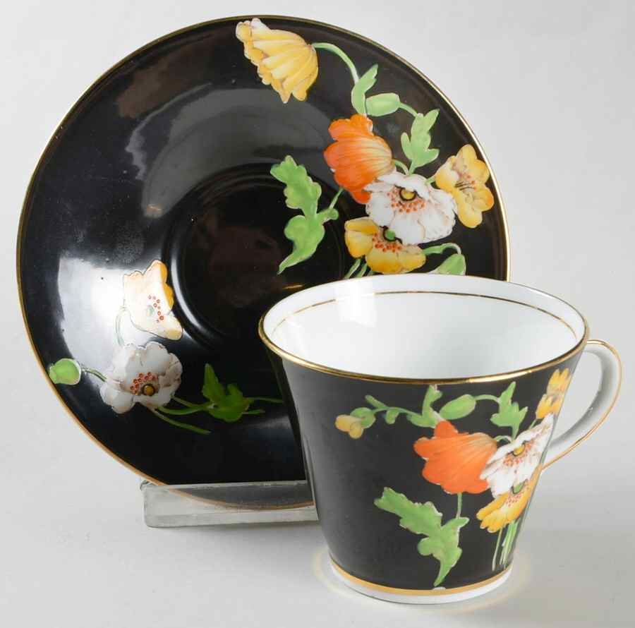 B4825 Flat Cup & Saucer Set by John  Aynsley & Sons-1