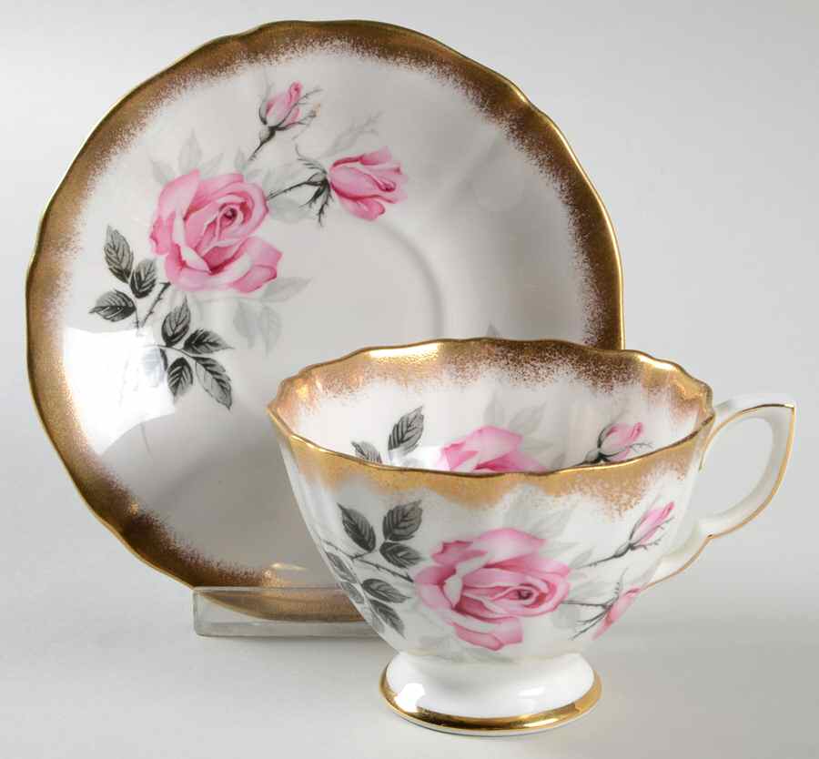 H1289 Footed Cup & Saucer Set by Adderley-1