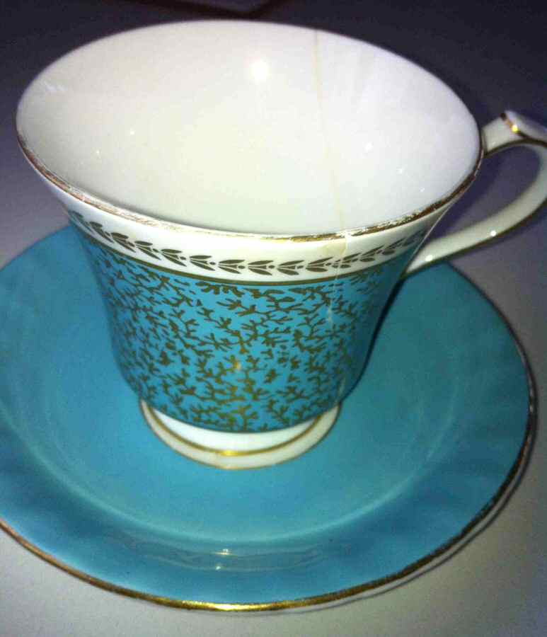 2968 Footed Cup & Saucer Set by John  Aynsley & Sons-1