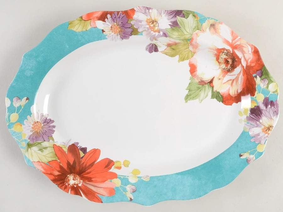 Natural Curiosities 14" Oval Serving Platter by 222 Fifth (PTS)-1