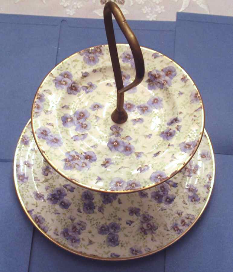 ATA36 2 Tiered Serving Tray (Dinner & Salad Plate) by Atlas China Co-1