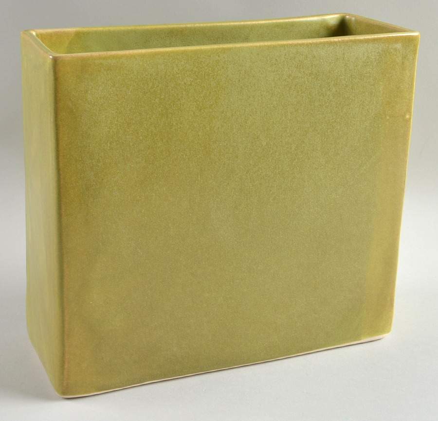 Green 8" Rectangular Vase by Alex Marshall Studios-1