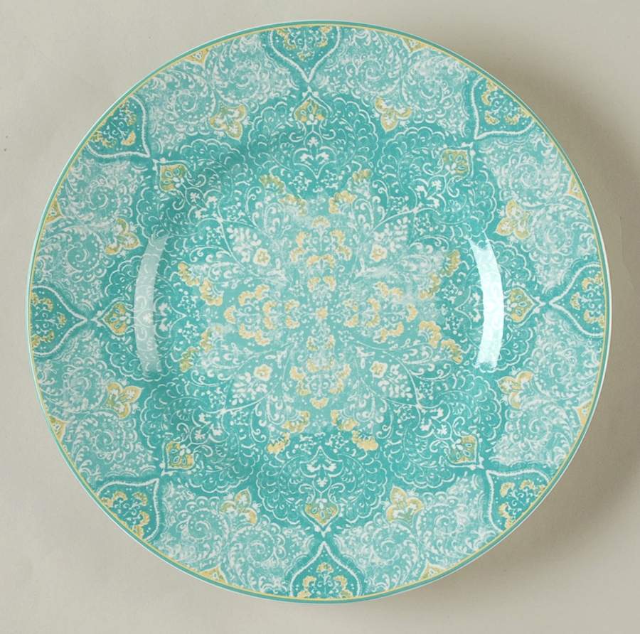 Eva Teal Salad Plate by 222 Fifth (PTS)-1