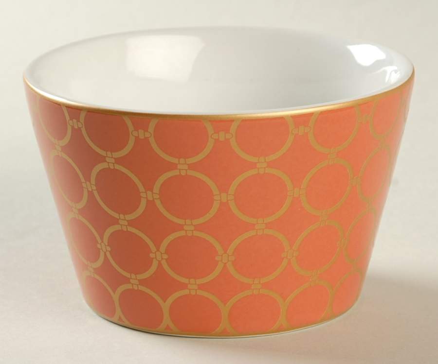 Chain Link Coral Individual Appetizer Bowl by 222 Fifth (PTS)-1