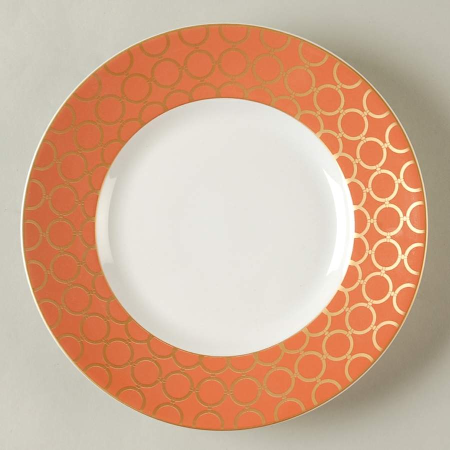 Chain Link Coral Salad Plate by 222 Fifth (PTS)-1