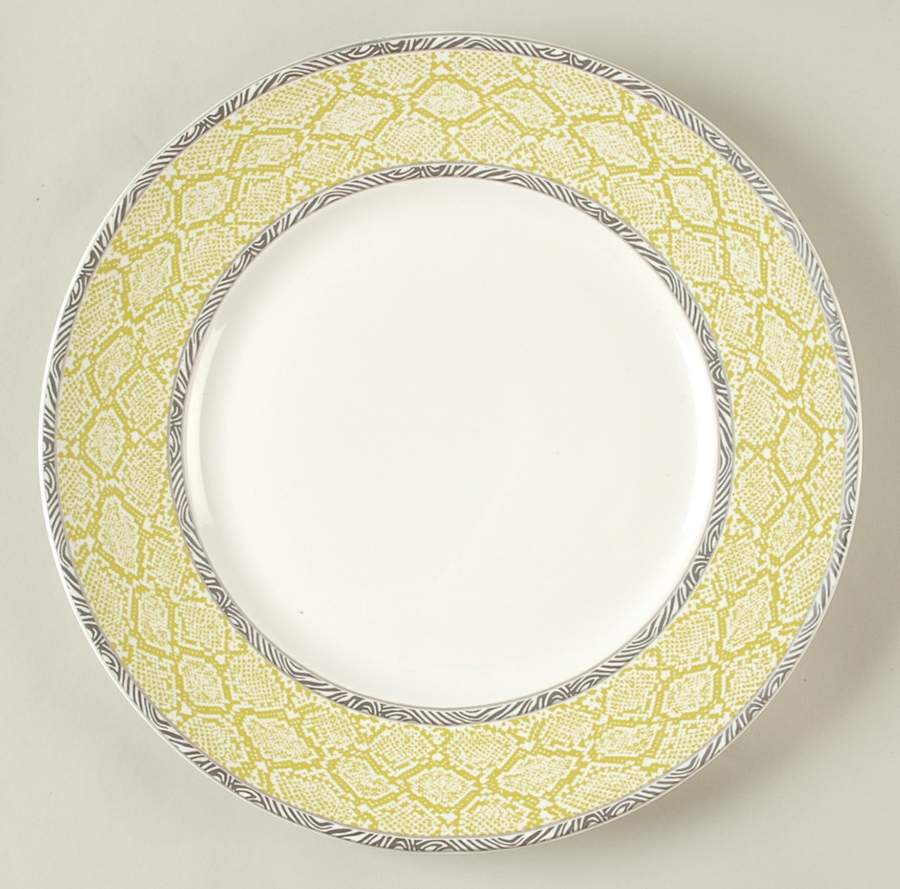 Python Lime Green Dinner Plate by 222 Fifth (PTS)-1