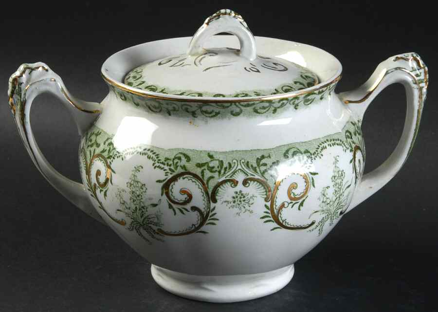 Alma Sugar Bowl & Lid by Henry Alcock-1
