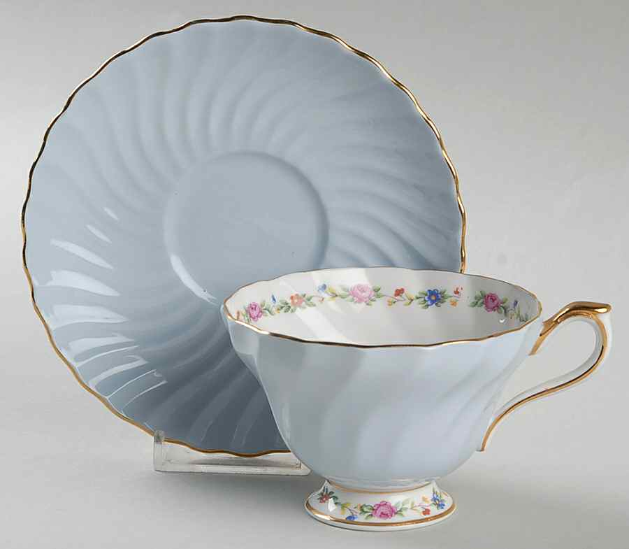 2258 Footed Cup & Saucer Set by John  Aynsley & Sons-1