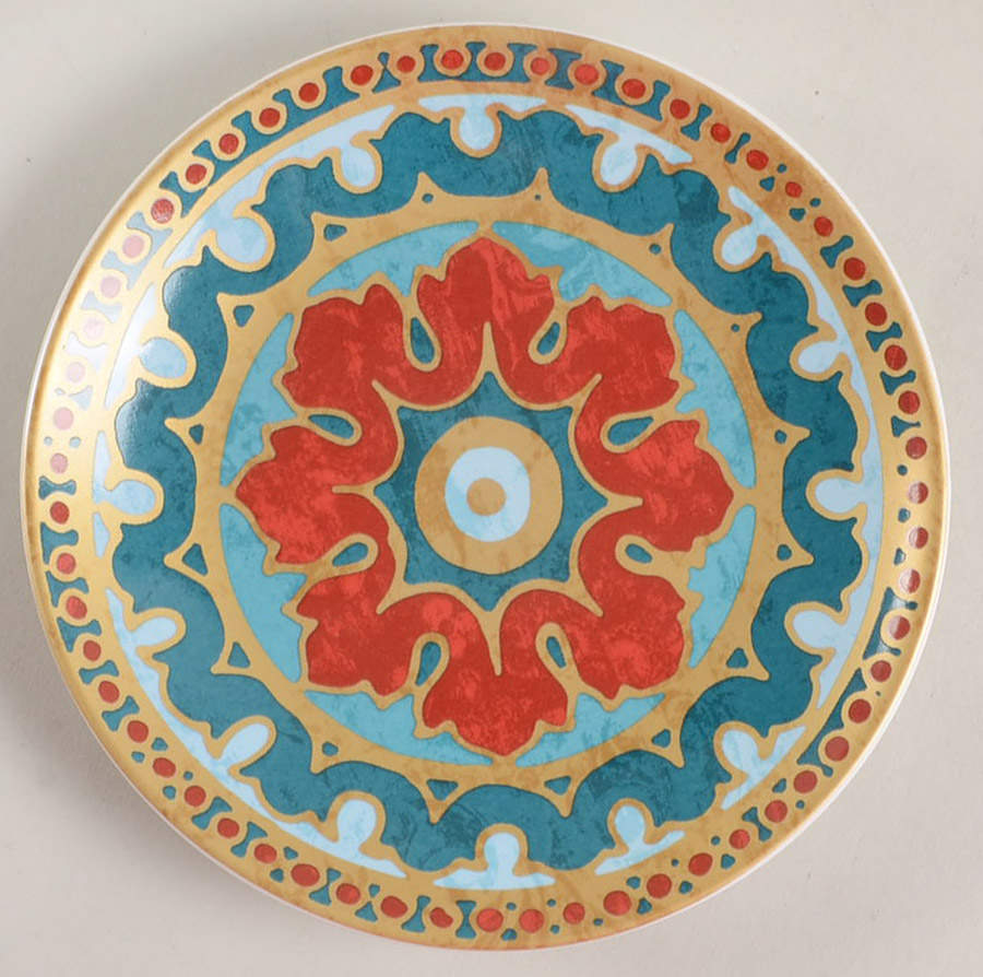 Golden Palace Appetizer Plate by 222 Fifth (PTS)-1