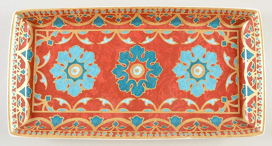 Golden Palace 13" Rectangular Tray by 222 Fifth (PTS)-1