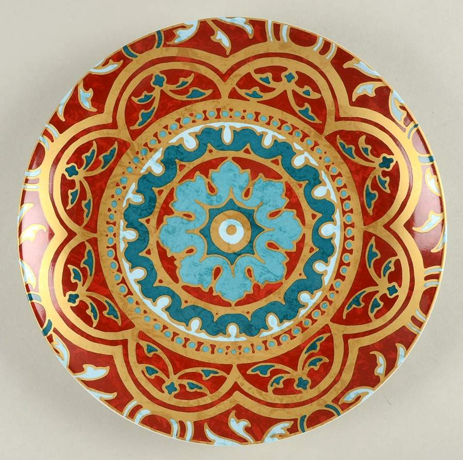 Golden Palace Dinner Plate by 222 Fifth (PTS)-1