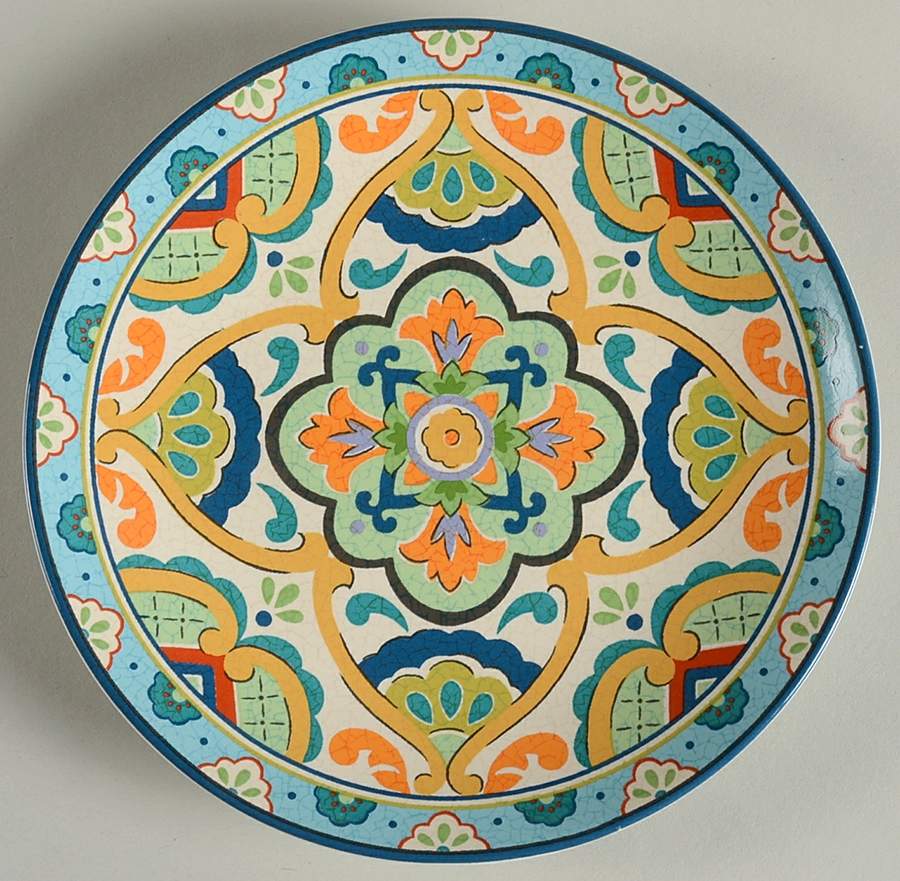 La Fuente Blue Appetizer Plate by 222 Fifth (PTS)-1