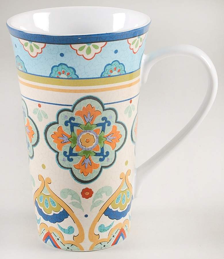 La Fuente Blue Latte Mug by 222 Fifth (PTS)-1