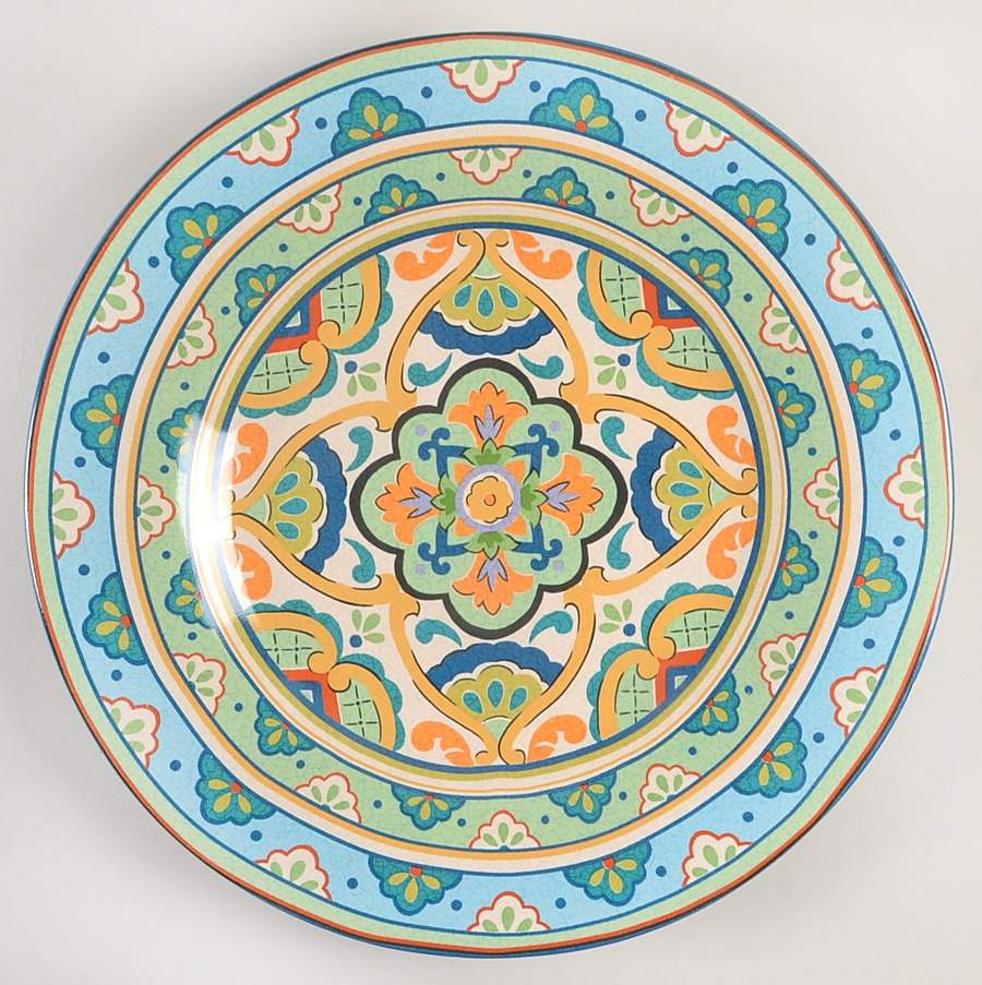 La Fuente Blue 12" Chop Plate (Round Platter) by 222 Fifth (PTS)-1