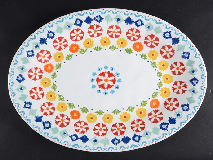 Hanna 17" Oval Serving Platter by 222 Fifth (PTS)-1