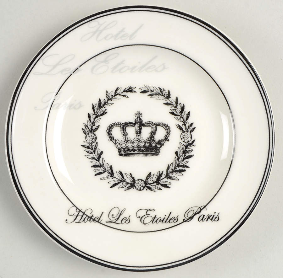 Les Etoiles Crown Appetizer Plate by 222 Fifth (PTS)-1