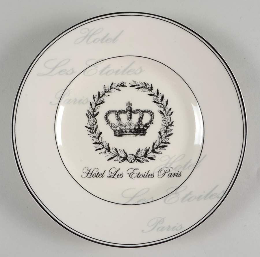 Les Etoiles Crown Salad Plate by 222 Fifth (PTS)-1