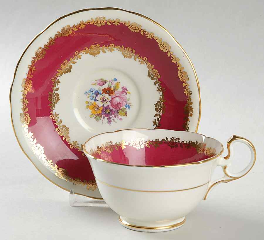 4861 Footed Cup & Saucer Set by John  Aynsley & Sons-1