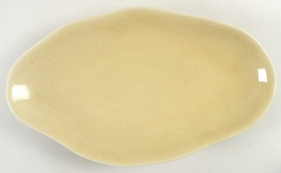 Pacific Collection Sand 12" Oval Serving Platter by Atticus-1