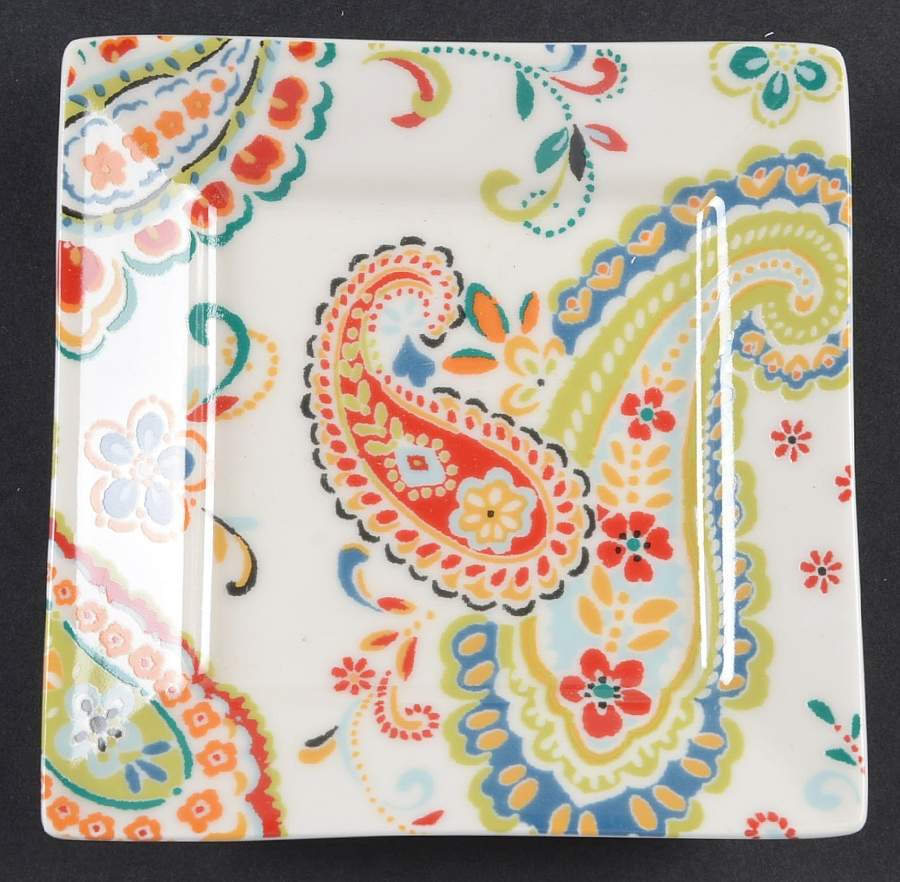 Aeneid Red Appetizer Plate by 222 Fifth (PTS)-1