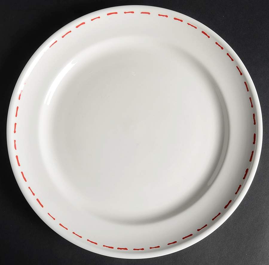 Red Dinner Plate by At Home with Marieke-1
