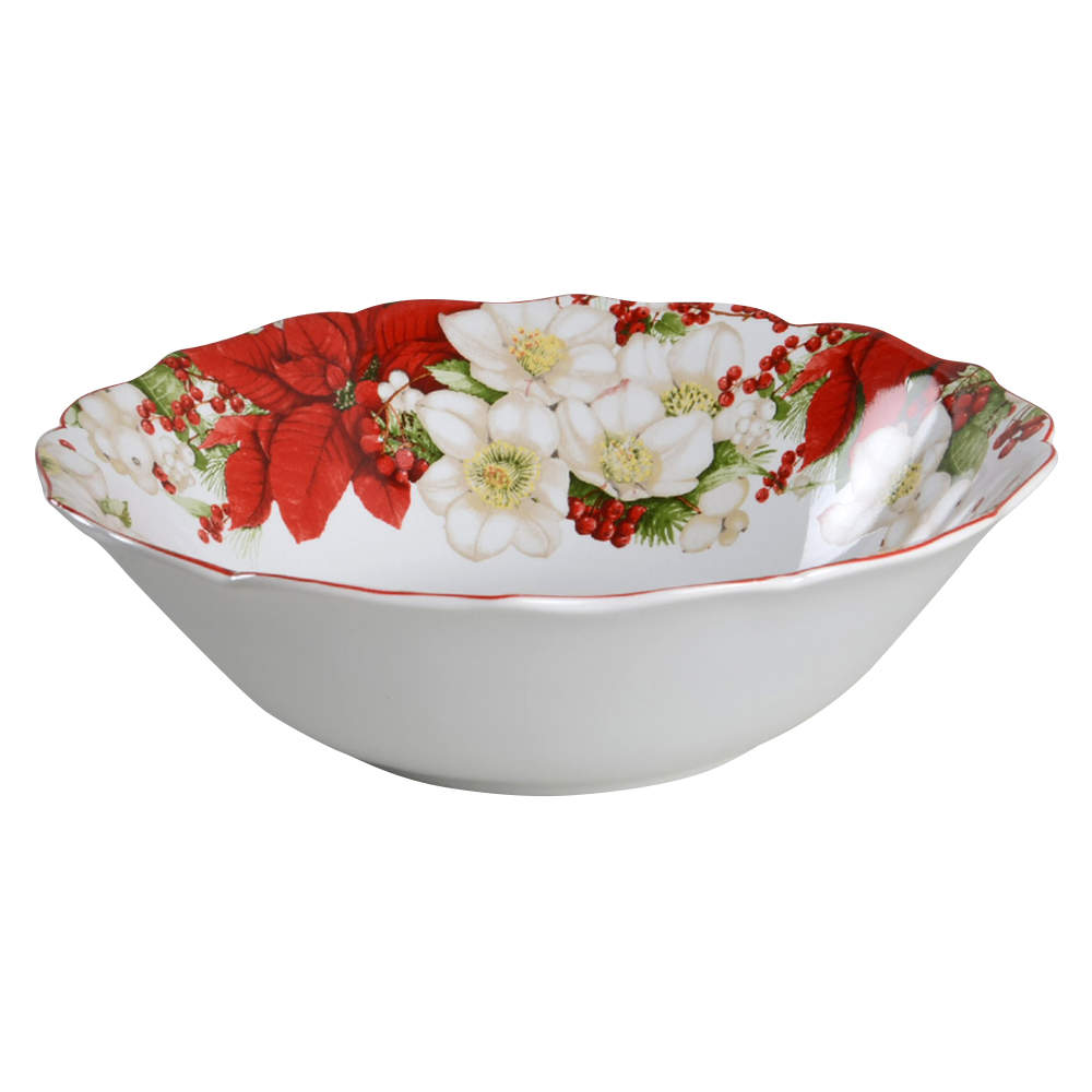 Winter Harmony 10" Round Serving Bowl by 222 Fifth (PTS)-1