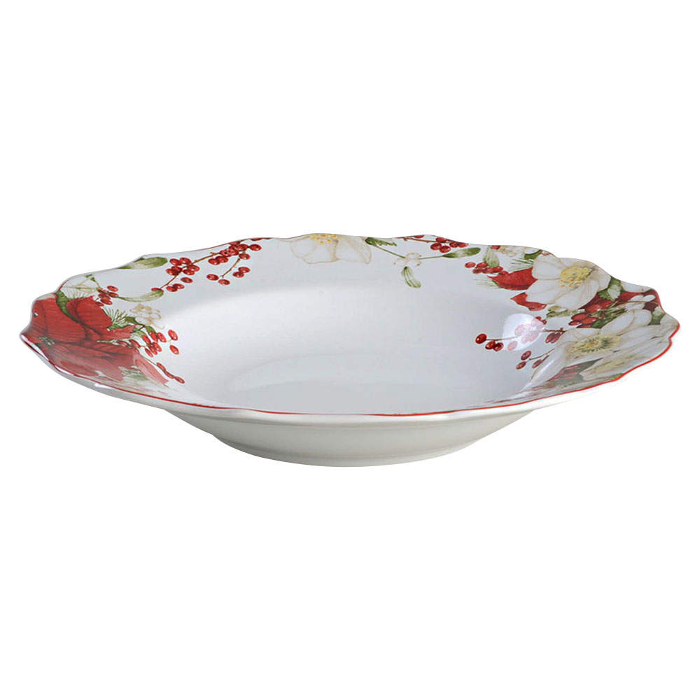 Winter Harmony Large Rim Soup Bowl by 222 Fifth (PTS)-1