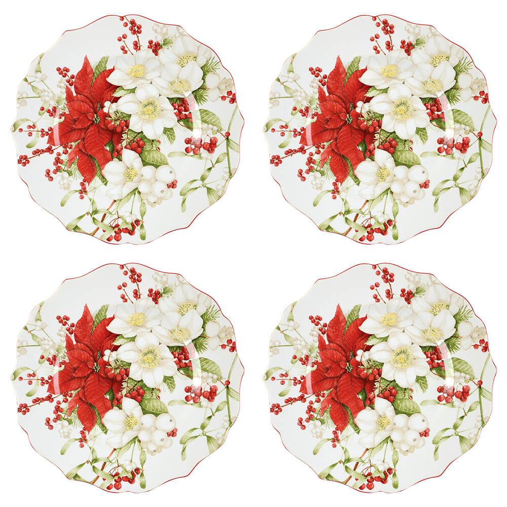 Winter Harmony Salad Plate - Set of 4 by 222 Fifth (PTS)-1