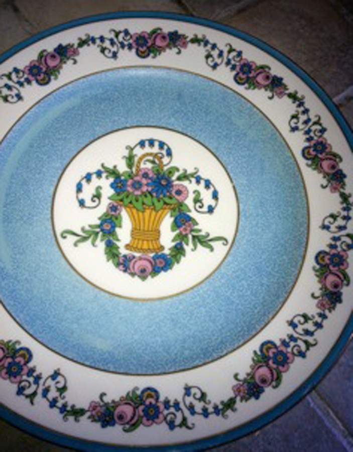 AHR778 Blue Dinner Plate by Charles Ahrenfeldt-1