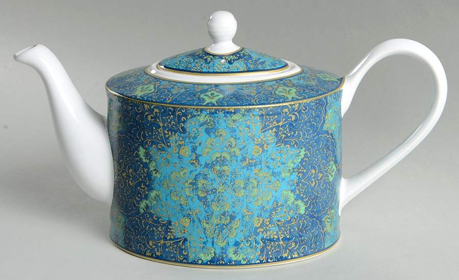 Eva Opulent Blue Teapot & Lid by 222 Fifth (PTS)-1