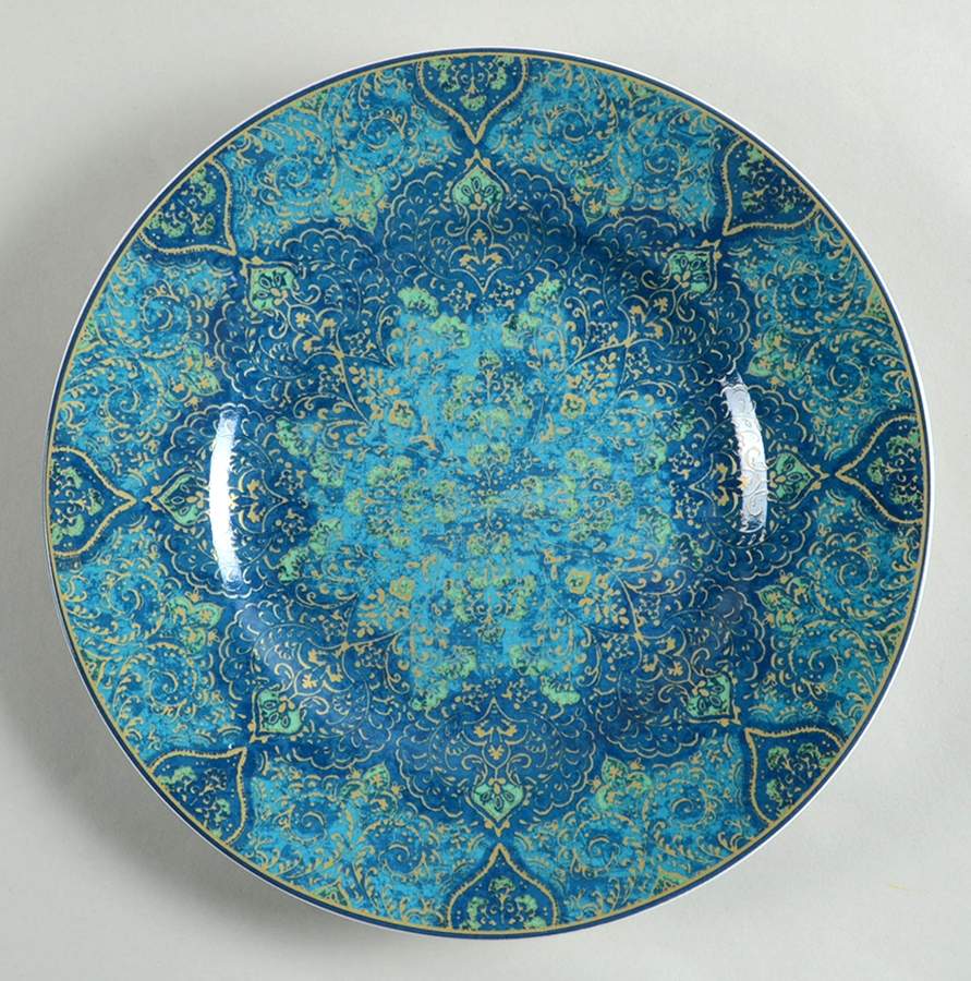 Eva Opulent Blue Salad Plate by 222 Fifth (PTS)-1