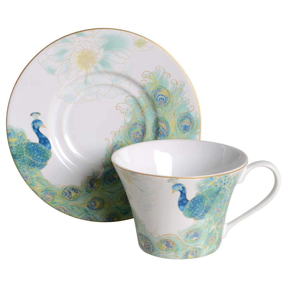 Lakshmi Flat Cup & Saucer Set by 222 Fifth (PTS)-1