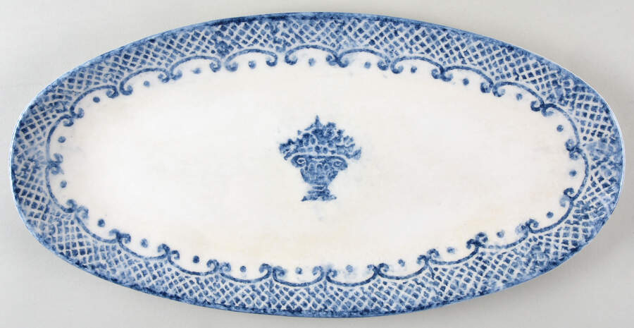 Burano 15" Oval Serving Platter by Arte Italica-1