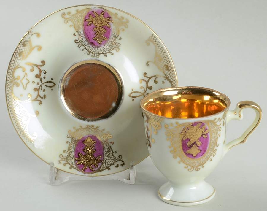 6111 Footed Demitasse Cup & Saucer Set by Ardalt-1