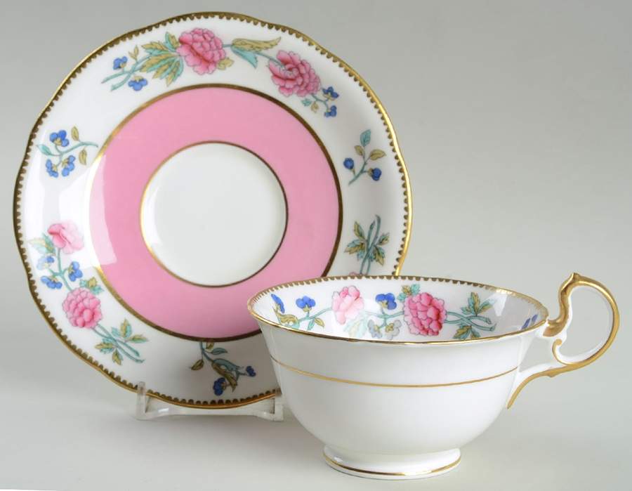 3495 Footed Cup & Saucer Set by John  Aynsley & Sons-1