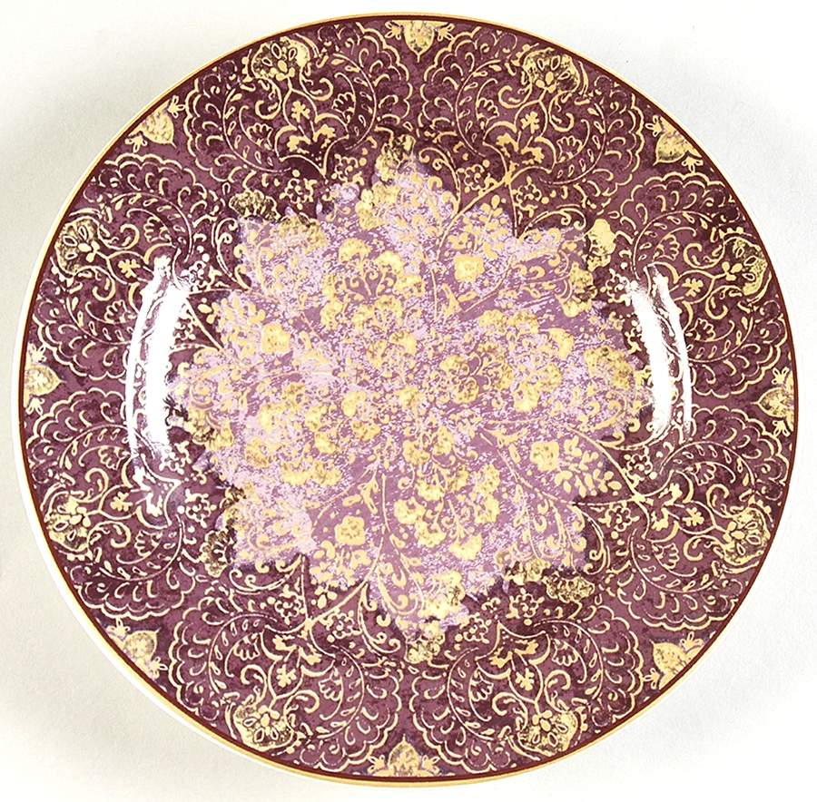 Eva Aubergine Appetizer Plate by 222 Fifth (PTS)-1