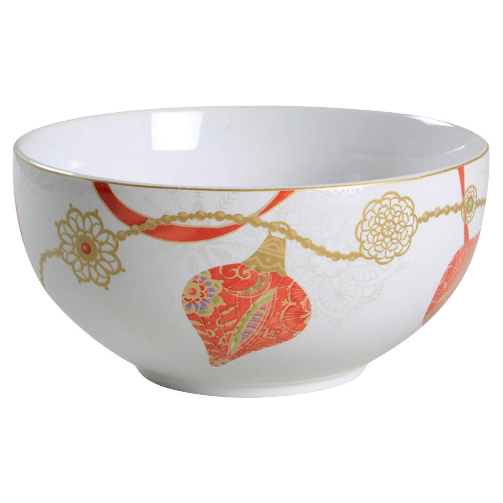 Opulent Ornaments Red Soup/Cereal Bowl by 222 Fifth (PTS)-1